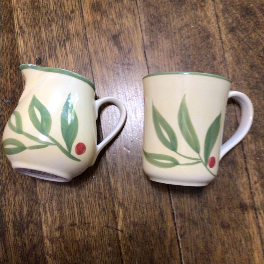 April Cornell Creamer and Mug